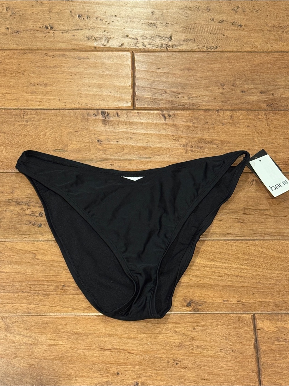 Bar III Black Women's Bikini Swim Bottom NWT size L